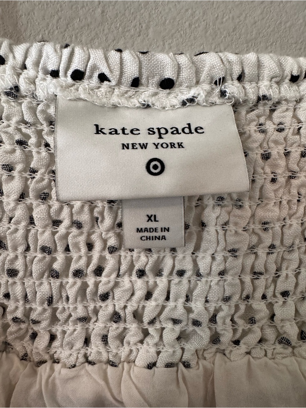 White Polka Dot Spaghetti-Strap Peplum Cami - Picture 3 of 3